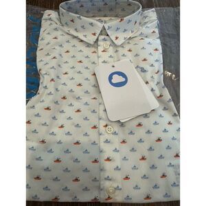 NWT Mayoral boys nautical short sleeve collared top shirt 18 months‎ sailboat